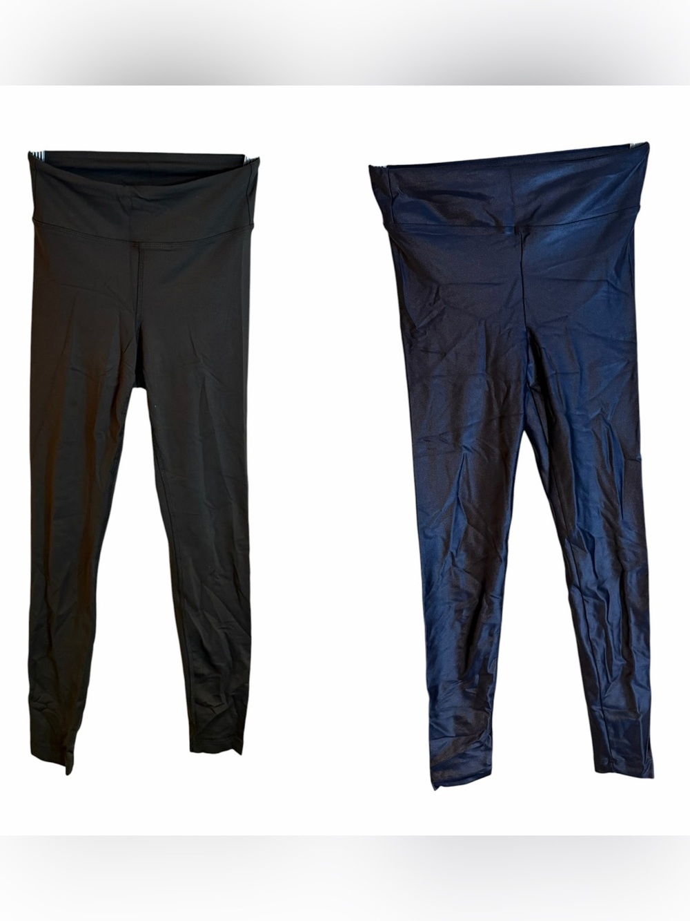 Bundle of 2 Koral Leggings XS Activewear Navy blue sheen, olive green